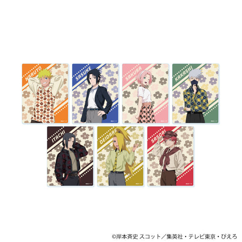『NARUTO-ナルト- 疾風伝』ミニアクリルプレート06/ニューレトロver. コンプリートセット(全7種)(描き下ろしイラスト)